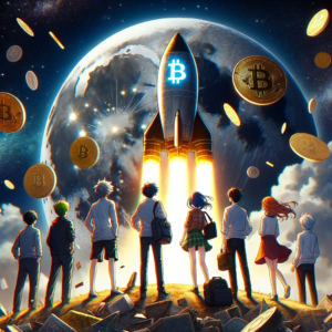 Bitcoin on a rocketship